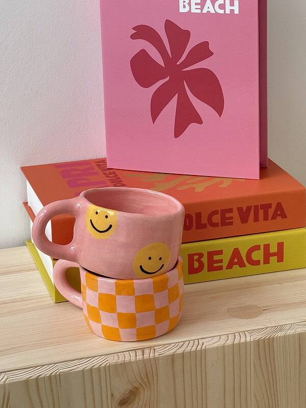 smiley face pink
