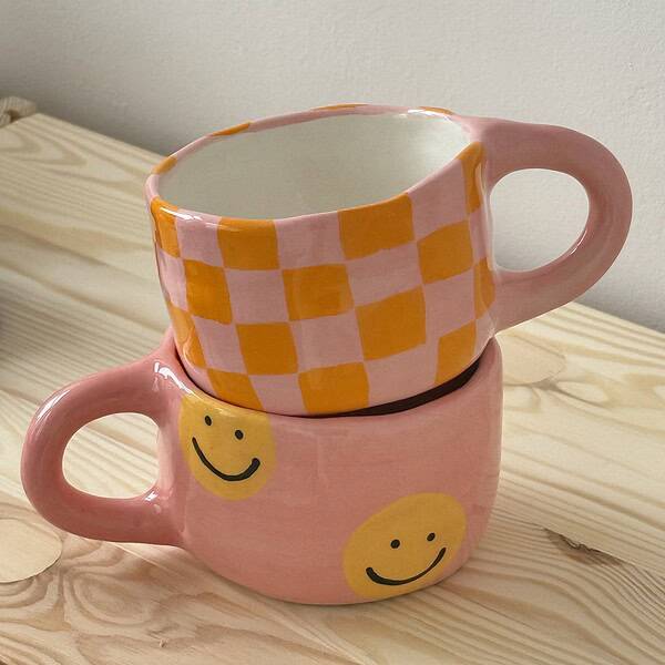 smiley face pink