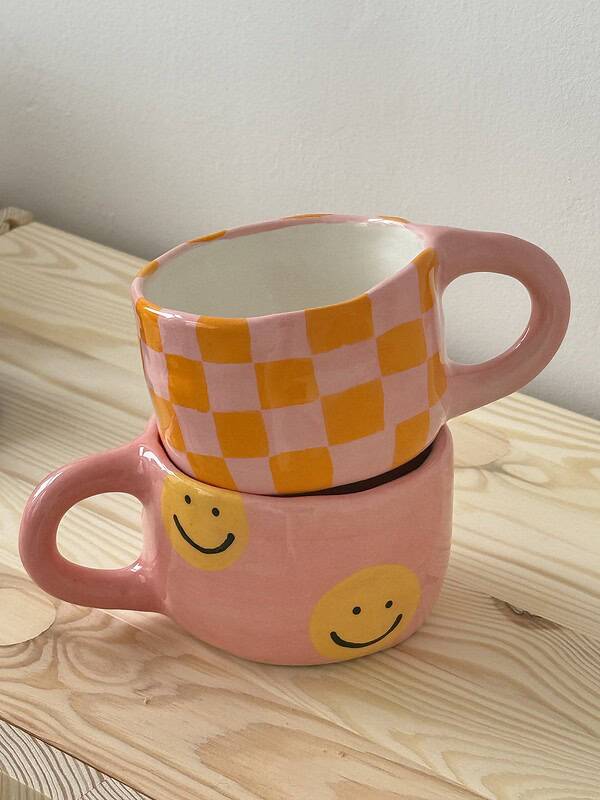 smiley face pink