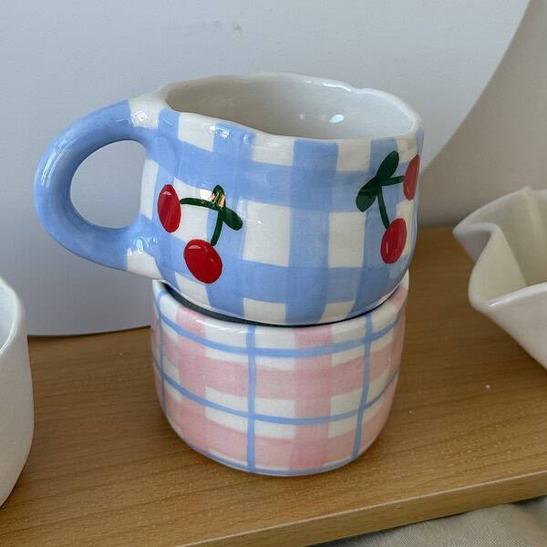 puodelis cherry blue