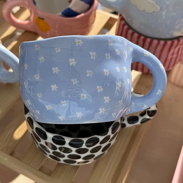 puodelis baltos gelytes